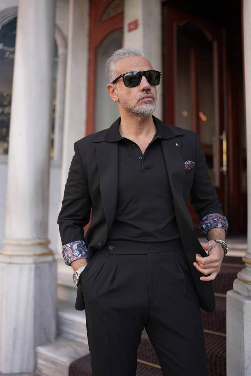 Classic Black Two-Piece Suit